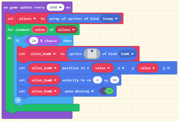 MakeCode Arcade Code