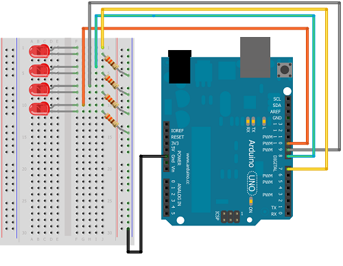 Led blinking using arduino (4 Examples) with code, circuit and video